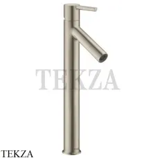 Axor Starck 250 Смеситель для раковины рычаговый, с донным клапаном 10103820, Brushed Nickel