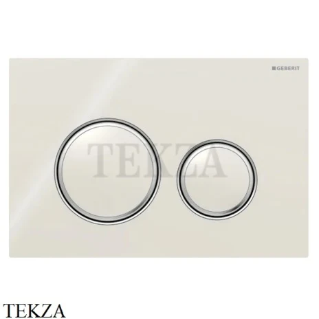 Geberit Sigma50 Клавиша смыва, стекло 115.884.JL.1, песочно-серый/хром глянец