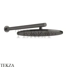 Gessi 316 SHOWER Верхняя душевая лейка с креплением 54148-707, Black Metal Brushed