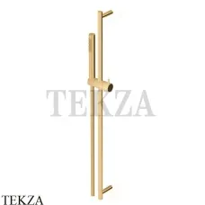Zucchetti Душевая штанга 80 см, стержневая лейка Z95182.C41, brushed gold