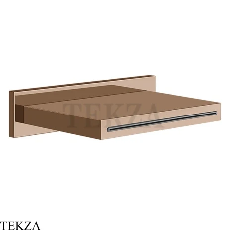 Gessi CASCATA Каскадный излив настенный 20293-030, Copper PVD