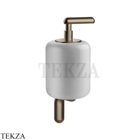 Gessi Goccia Дозатор для жидкого мыла, белая керамика 38013-761, Coffee Bronze Br. PVD