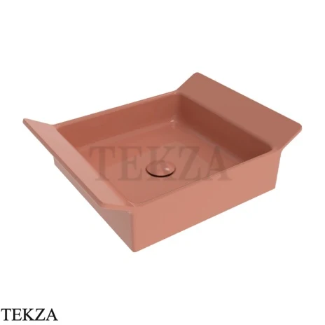 Flaminia BOX 40 раковина накладная 52,5×40×15 см, терракотовый Terracotta глянец