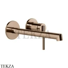 Gessi INGRANAGGIO Смеситель для раковины длинный излив, внешняя часть 63583-030, Copper глянец