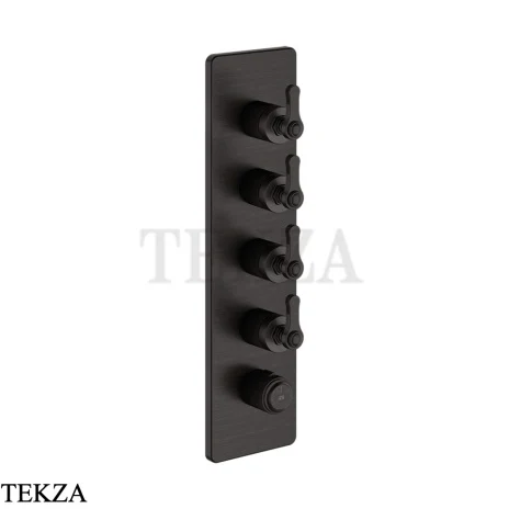 Gessi VENTI20 Термостат для душа, 4 потока, внешняя часть 65208-187, Aged Bronze