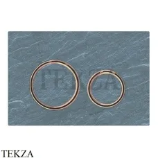 Geberit Sigma21 Клавиша смыва, стекло 115.650.JM.1, натуральный сланец/красное золото