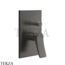 Gessi RILIEVO Смеситель для душа на 2 потока, внешняя часть 59079-707, Black Metal Brushed Gessi RILIEVO Смеситель для душа на 2 потока, внешняя часть 59079-707, Black Metal Brushed