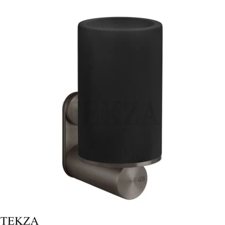 Gessi 316 ACCESSORIES Стакан для зубных щеток настенный, композит черный 54708-707, Black Metal Brushed PVD