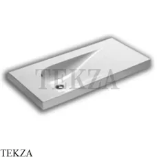 Hatria GRANDANGOLO Раковина подвесная 100 без отверстий, Y0VA01, белый глянец