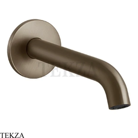 Gessi 316 FLESSA Излив для раковины настенный средней длины 54010-761, Coffee Bronze Brushed PVD