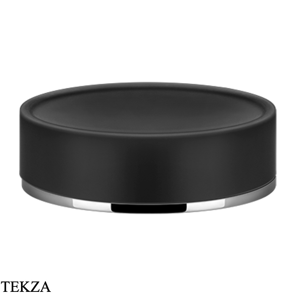 Gessi INCISO accessories Мыльница настольная, черный 58526-031, хром глянец