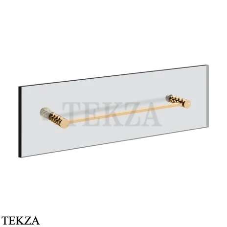 Gessi Pelle Tresse Полотенцедержатель для крепления на стекло, 45 см 78613-735, Warm Bronze PVD