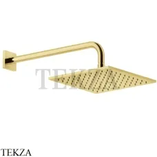 Gessi RILIEVO Верхняя душевая лейка с кронштейном 59158-246, Gold PVD