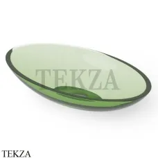 Dea Design Washbasins Раковина настольная овальная Glasstech DD9006 600 R3, Emerald R3