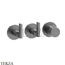 Gessi INCISO SHOWER Термостатический смеситель, 2 потока, внешняя часть 58334-706, Black Metal PVD
