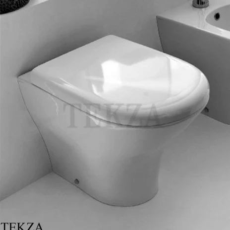 Kerasan Aquatech Унитаз напольный приставной, чаша, 371801, белый глянец