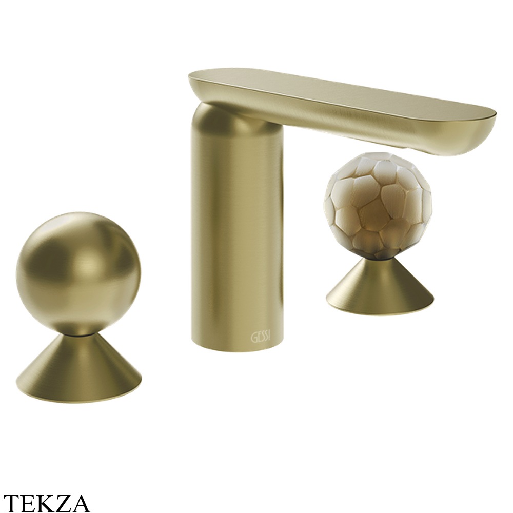 Gessi Perle Смеситель для раковины на 3 отв., без гарнитура 74045-727, шампань Brushed