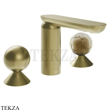 Gessi Perle Смеситель для раковины на 3 отв., без гарнитура 74045-727, шампань Brushed