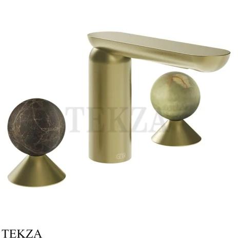Gessi Perle Смеситель для раковины на 3 отв., без гарнитура 74155-727, шампань Brushed