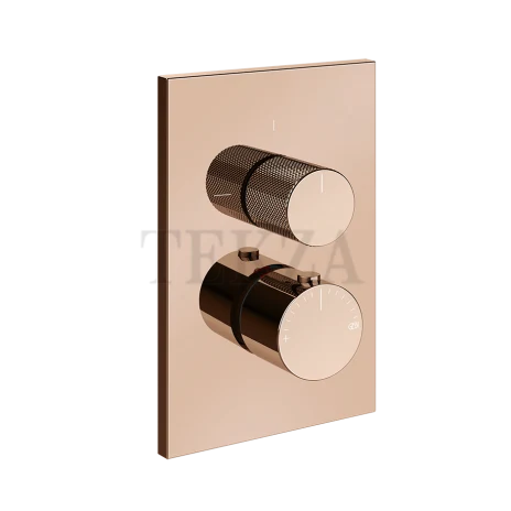 Gessi Inverso Diamantato Термостат для душа, 1 поток, внешняя часть 73633-030, Copper PVD