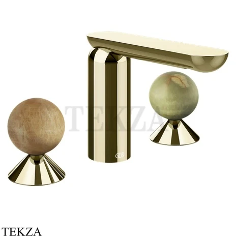 Gessi Perle Смеситель для раковины на 3 отв., без гарнитура 74355-710, шампань глянец
