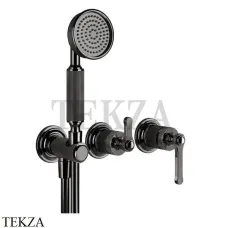 Gessi VENTI20 Смеситель для душа, с гарнитуром внешняя часть 65036-706, Black Metal Gessi VENTI20 Смеситель для душа, с гарнитуром внешняя часть 65036-706, Black Metal