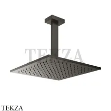 Gessi Rettangolo shower Верхний душ с потолочным кронштейном 15186-707, Black Metal Brushed