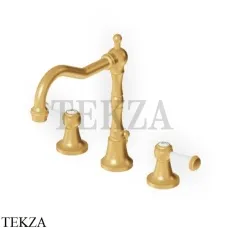 Zucchetti Agora Classic Смеситель для раковины с донным клапаном ZAM405.C41, brushed gold