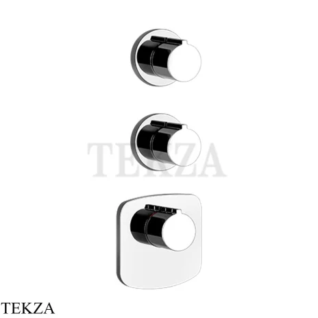 Gessi Ingranaggio-Anello Термостат для душа, 2 потока, внешняя часть 43234-031, хром глянец