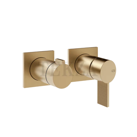 Gessi Inverso Diamantato Смеситель для душа, 2 потока, внешняя часть 73638-726, Warm Bronze Br. PVD