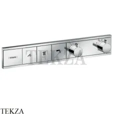 Hansgrohe RainSelect Термостатический модуль, 3 потока 15381000, внешняя часть, хром глянец Hansgrohe RainSelect Термостатический модуль, 3 потока 15381000, внешняя часть, хром глянец