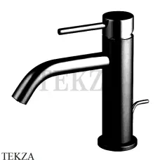 FIMA Carlo Frattini Spillo UP Смеситель для раковины, с донным клапаном F3031XSNS, черный матовый