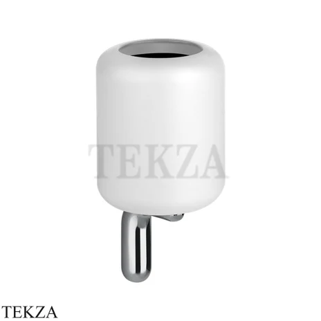 Gessi Goccia Стакан настенный, белая керамика 38007-031, хром глянец