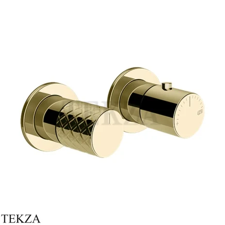 Gessi Habito INTRECCIO Термостат для душа на 3 потока, внешняя часть 70136-710, Brass PVD
