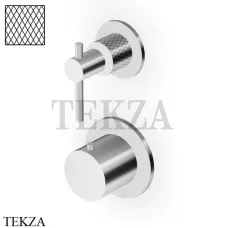 Zucchetti Helm Diagonal Термостат для душа на 1 поток, внешняя часть ZHL801.XG3, нержавеющая сталь brushed