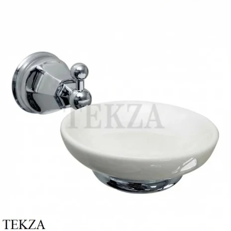 Nicolazzi Teide Мыльница настенная, керамика белая 1487CR05, хром глянец