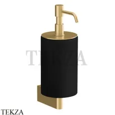 Gessi Origini Дозатор для жидкого мыла настенный, черный 66414-727, Brushed Brass