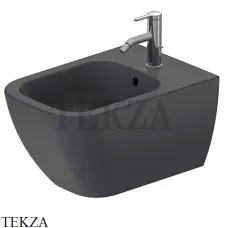 Duravit Happy D.2 Биде подвесное, 1 отверстие под смеситель 2258151300, цвет антрацит