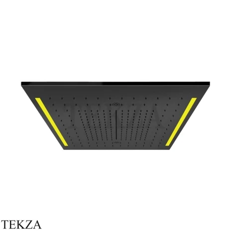 Gessi COLOUR Накладная душевая панель 500х500, 4 функции 57977-706, Black Metal PVD