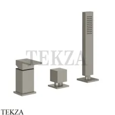Gessi Rettangolo Смеситель для ванны без излива, 2 потока 20043-149, Finox Brushed Nickel