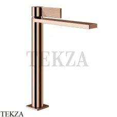 Gessi Inverso RIGATO Смеситель для раковины высокий, без гарнитура 73504-030, Copper глянец