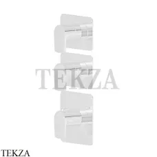 Newform HAKA Термостат для душа, 2 потока, внешняя часть 69870E.01.014, белый матовый