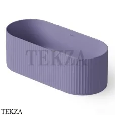 Dea Design Stripes Ванна отдельностоящая овальная 170x72 Solid Surface DD8803 1700 14, Lilac №14
