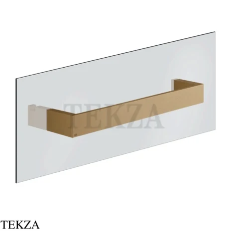 Gessi Rettangolo Полотенцедержатель для крепления на стекло, 30 см 20961-791, Deep Bronze Brushed PVD