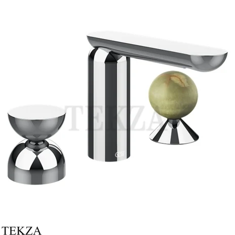 Gessi Perle Смеситель для раковины на 3 отв., без гарнитура 74958-031, хром глянец