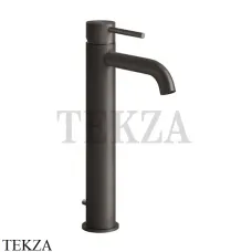 Gessi 316 FLESSA Смеситель для раковины, с донным клапаном 54004-707, Black Metal Brushed