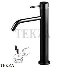 FIMA Carlo Frattini Spillo UP Смеситель для раковины высокий, с гарнитуром F3031/HNS, черный матовый