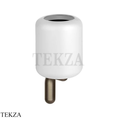 Gessi Goccia Стакан настенный, белая керамика 38007-761, Coffee Bronze Br. PVD