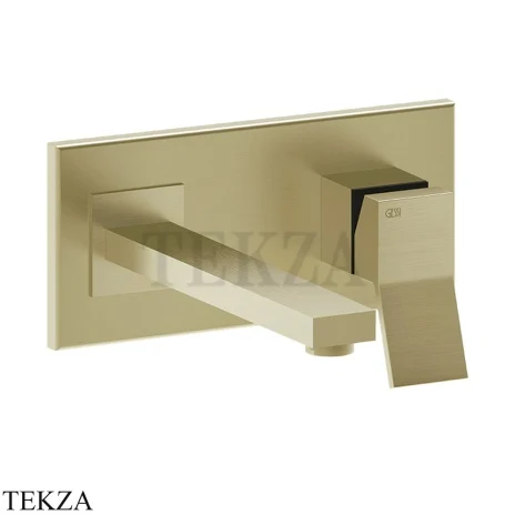 Gessi RETTANGOLO K Смеситель для раковины под размер, внешняя часть 53084-727, Brushed Brass PVD