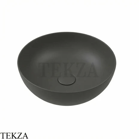 Hatria HAPPY HOUR 05:00 Slim Раковина накладная, без перелива A0Y5A508, антрацит